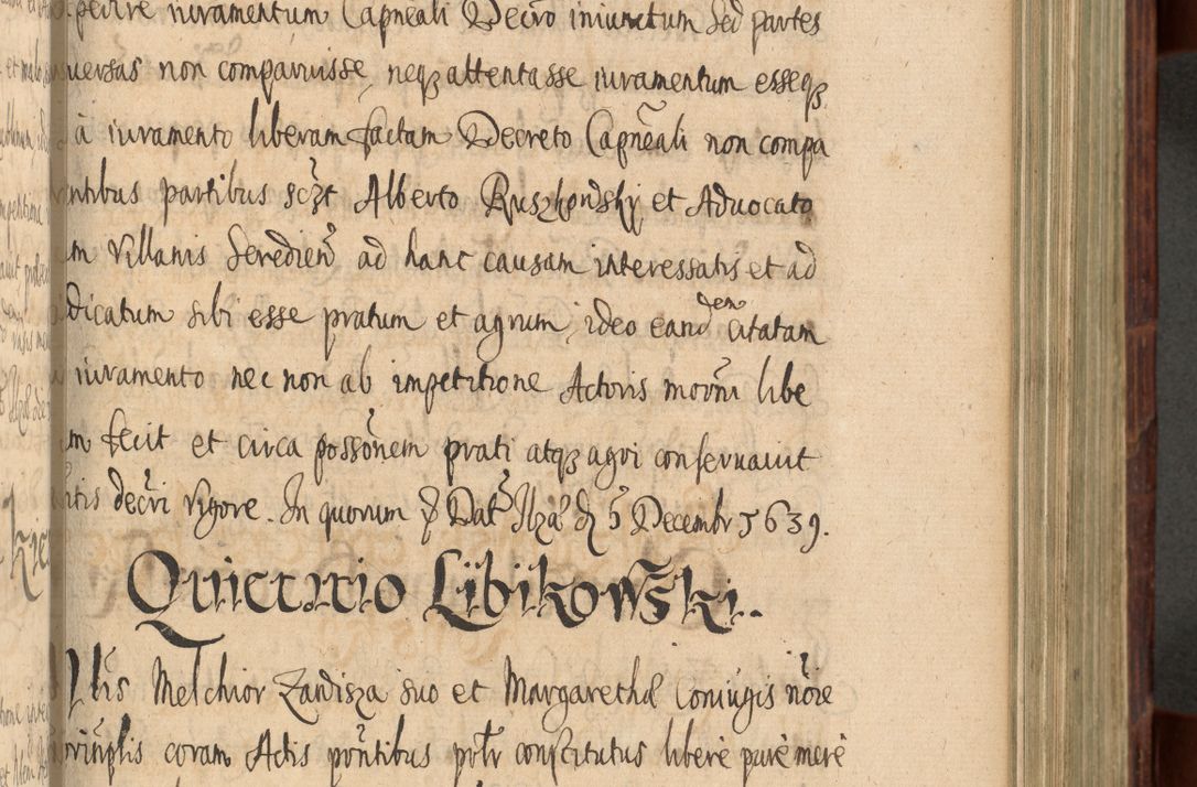Zdjęcie nr 578 dla obiektu archiwalnego: Volumen IV. Acta saecularia episcopatus Cracoviensis annorum 1636 - 1641, tum et aliquot mensium secundi sub tempus R. D. Jacobi Zadzik, episcopi Cracoviensis, ducis Severiae conscripta