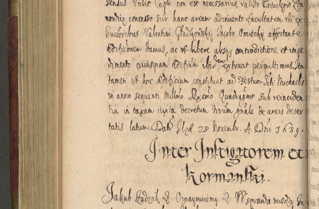 Zdjęcie nr 561 dla obiektu archiwalnego: Volumen IV. Acta saecularia episcopatus Cracoviensis annorum 1636 - 1641, tum et aliquot mensium secundi sub tempus R. D. Jacobi Zadzik, episcopi Cracoviensis, ducis Severiae conscripta