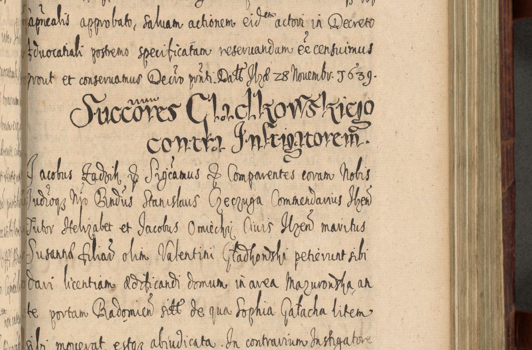 Zdjęcie nr 560 dla obiektu archiwalnego: Volumen IV. Acta saecularia episcopatus Cracoviensis annorum 1636 - 1641, tum et aliquot mensium secundi sub tempus R. D. Jacobi Zadzik, episcopi Cracoviensis, ducis Severiae conscripta
