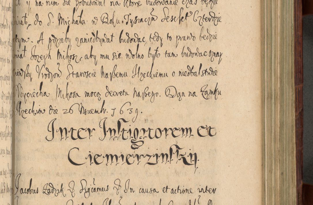 Zdjęcie nr 554 dla obiektu archiwalnego: Volumen IV. Acta saecularia episcopatus Cracoviensis annorum 1636 - 1641, tum et aliquot mensium secundi sub tempus R. D. Jacobi Zadzik, episcopi Cracoviensis, ducis Severiae conscripta