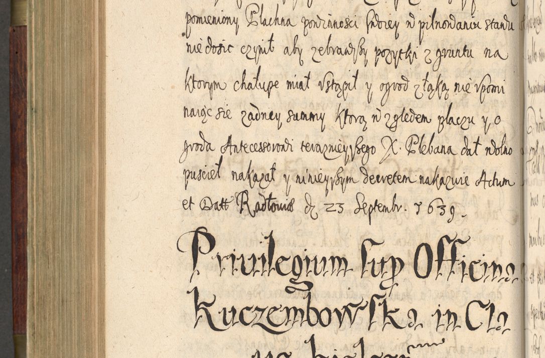 Zdjęcie nr 547 dla obiektu archiwalnego: Volumen IV. Acta saecularia episcopatus Cracoviensis annorum 1636 - 1641, tum et aliquot mensium secundi sub tempus R. D. Jacobi Zadzik, episcopi Cracoviensis, ducis Severiae conscripta