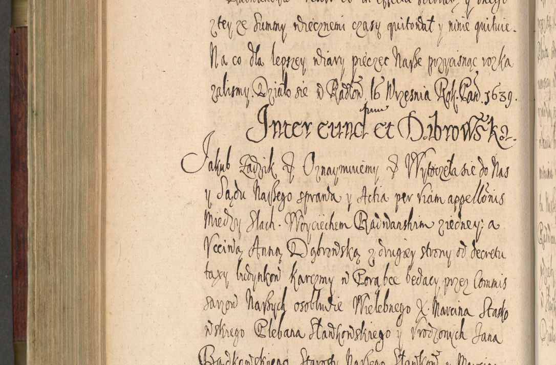 Zdjęcie nr 539 dla obiektu archiwalnego: Volumen IV. Acta saecularia episcopatus Cracoviensis annorum 1636 - 1641, tum et aliquot mensium secundi sub tempus R. D. Jacobi Zadzik, episcopi Cracoviensis, ducis Severiae conscripta