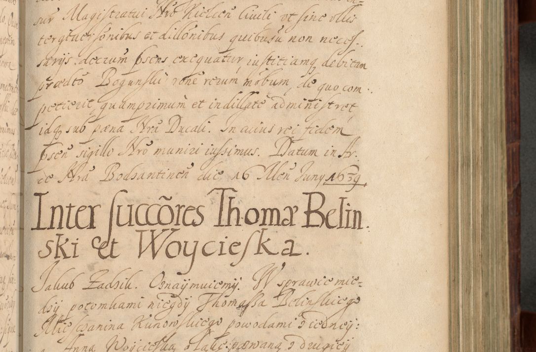 Zdjęcie nr 506 dla obiektu archiwalnego: Volumen IV. Acta saecularia episcopatus Cracoviensis annorum 1636 - 1641, tum et aliquot mensium secundi sub tempus R. D. Jacobi Zadzik, episcopi Cracoviensis, ducis Severiae conscripta