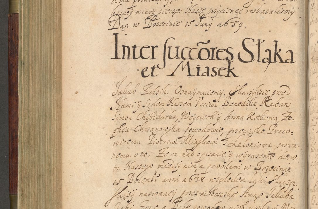 Zdjęcie nr 495 dla obiektu archiwalnego: Volumen IV. Acta saecularia episcopatus Cracoviensis annorum 1636 - 1641, tum et aliquot mensium secundi sub tempus R. D. Jacobi Zadzik, episcopi Cracoviensis, ducis Severiae conscripta