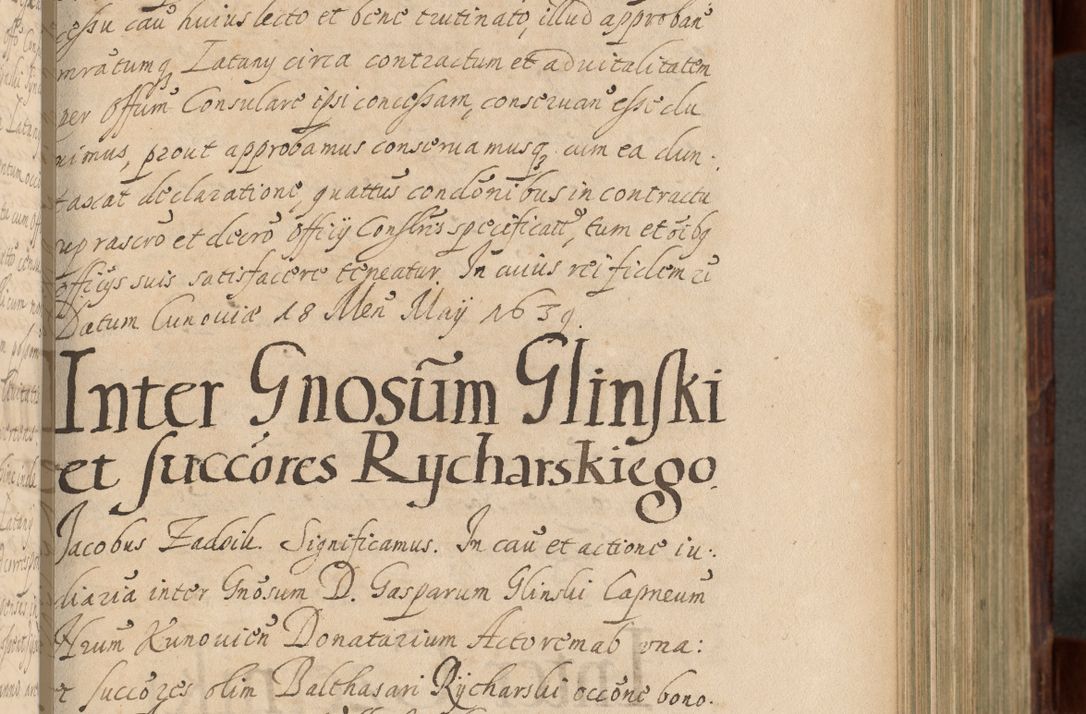 Zdjęcie nr 490 dla obiektu archiwalnego: Volumen IV. Acta saecularia episcopatus Cracoviensis annorum 1636 - 1641, tum et aliquot mensium secundi sub tempus R. D. Jacobi Zadzik, episcopi Cracoviensis, ducis Severiae conscripta