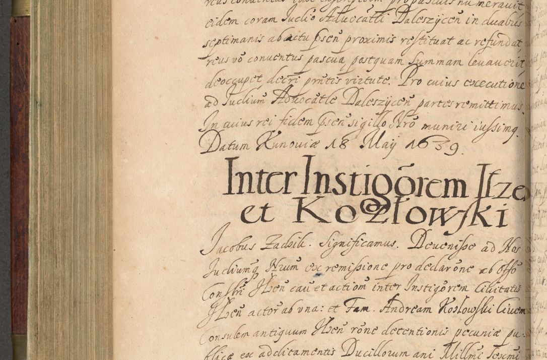 Zdjęcie nr 473 dla obiektu archiwalnego: Volumen IV. Acta saecularia episcopatus Cracoviensis annorum 1636 - 1641, tum et aliquot mensium secundi sub tempus R. D. Jacobi Zadzik, episcopi Cracoviensis, ducis Severiae conscripta