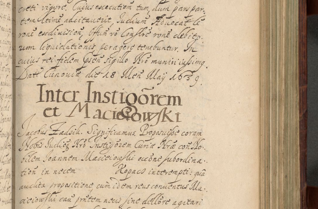 Zdjęcie nr 468 dla obiektu archiwalnego: Volumen IV. Acta saecularia episcopatus Cracoviensis annorum 1636 - 1641, tum et aliquot mensium secundi sub tempus R. D. Jacobi Zadzik, episcopi Cracoviensis, ducis Severiae conscripta