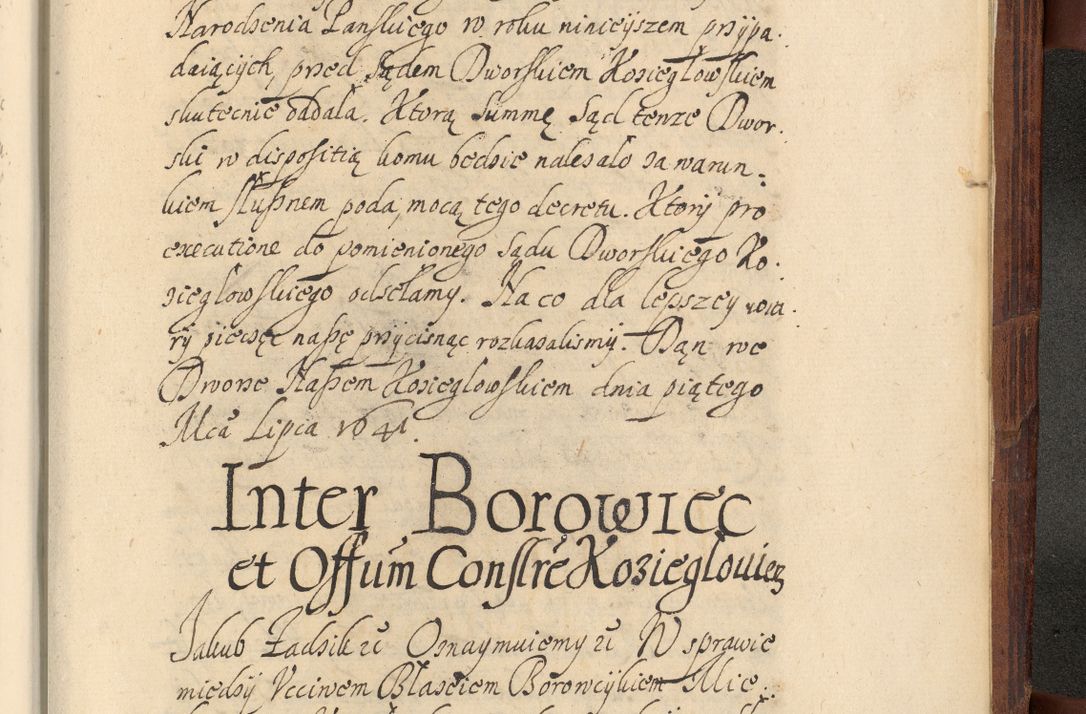 Zdjęcie nr 1350 dla obiektu archiwalnego: Volumen IV. Acta saecularia episcopatus Cracoviensis annorum 1636 - 1641, tum et aliquot mensium secundi sub tempus R. D. Jacobi Zadzik, episcopi Cracoviensis, ducis Severiae conscripta