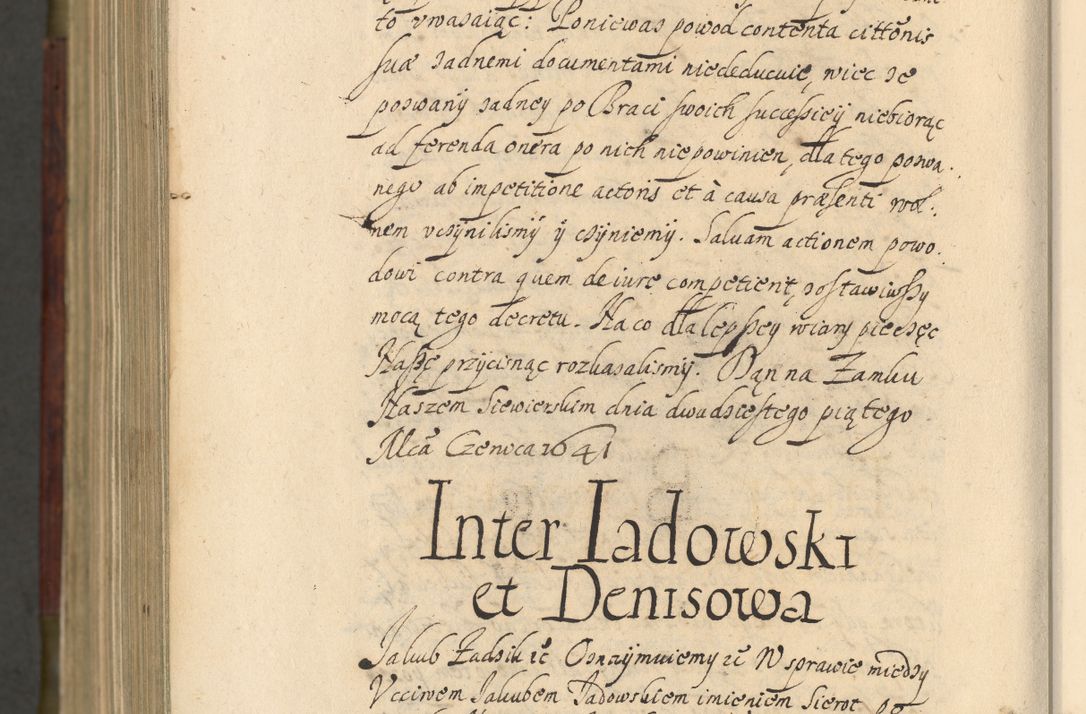 Zdjęcie nr 1349 dla obiektu archiwalnego: Volumen IV. Acta saecularia episcopatus Cracoviensis annorum 1636 - 1641, tum et aliquot mensium secundi sub tempus R. D. Jacobi Zadzik, episcopi Cracoviensis, ducis Severiae conscripta