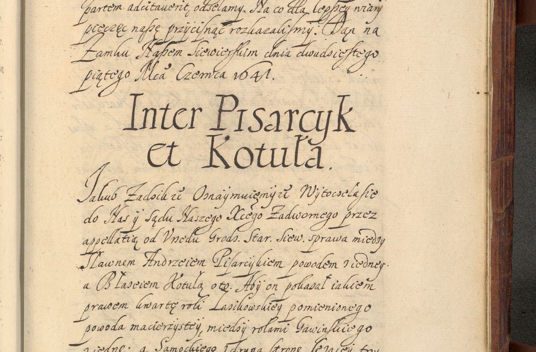 Zdjęcie nr 1344 dla obiektu archiwalnego: Volumen IV. Acta saecularia episcopatus Cracoviensis annorum 1636 - 1641, tum et aliquot mensium secundi sub tempus R. D. Jacobi Zadzik, episcopi Cracoviensis, ducis Severiae conscripta