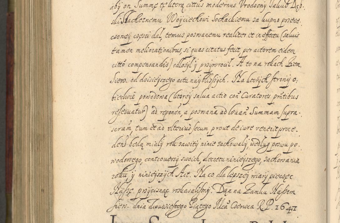 Zdjęcie nr 1323 dla obiektu archiwalnego: Volumen IV. Acta saecularia episcopatus Cracoviensis annorum 1636 - 1641, tum et aliquot mensium secundi sub tempus R. D. Jacobi Zadzik, episcopi Cracoviensis, ducis Severiae conscripta