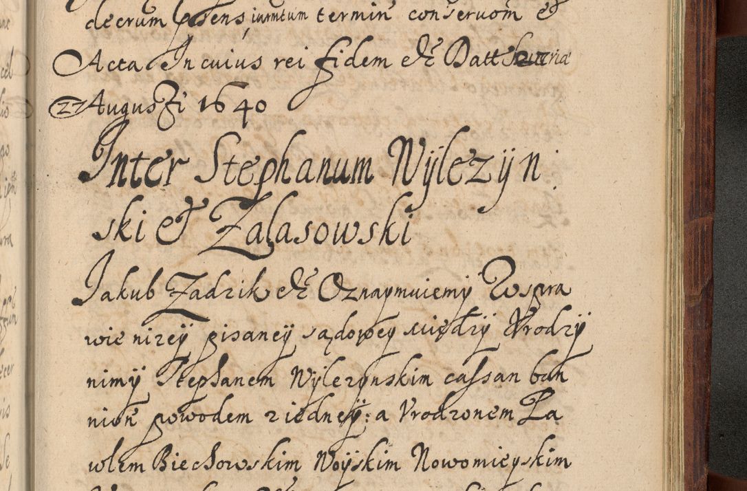 Zdjęcie nr 1302 dla obiektu archiwalnego: Volumen IV. Acta saecularia episcopatus Cracoviensis annorum 1636 - 1641, tum et aliquot mensium secundi sub tempus R. D. Jacobi Zadzik, episcopi Cracoviensis, ducis Severiae conscripta