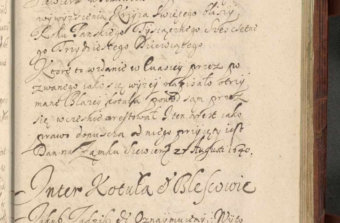 Zdjęcie nr 1284 dla obiektu archiwalnego: Volumen IV. Acta saecularia episcopatus Cracoviensis annorum 1636 - 1641, tum et aliquot mensium secundi sub tempus R. D. Jacobi Zadzik, episcopi Cracoviensis, ducis Severiae conscripta
