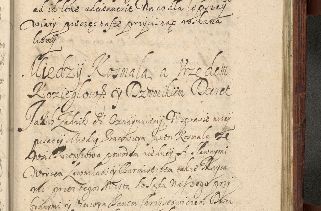 Zdjęcie nr 1278 dla obiektu archiwalnego: Volumen IV. Acta saecularia episcopatus Cracoviensis annorum 1636 - 1641, tum et aliquot mensium secundi sub tempus R. D. Jacobi Zadzik, episcopi Cracoviensis, ducis Severiae conscripta