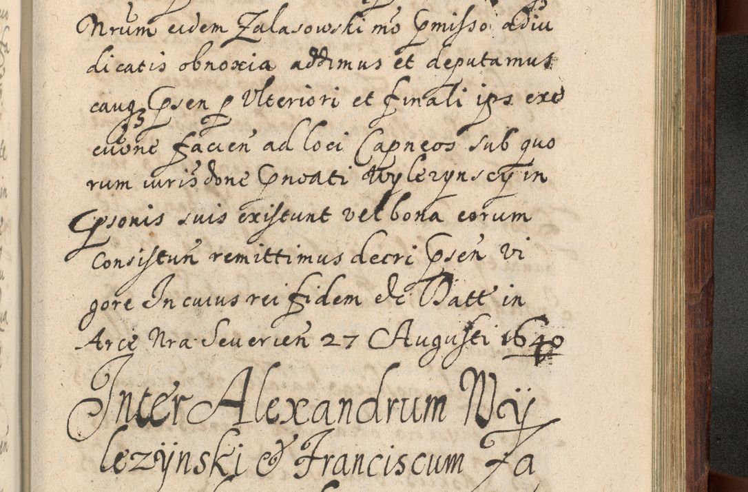 Zdjęcie nr 1264 dla obiektu archiwalnego: Volumen IV. Acta saecularia episcopatus Cracoviensis annorum 1636 - 1641, tum et aliquot mensium secundi sub tempus R. D. Jacobi Zadzik, episcopi Cracoviensis, ducis Severiae conscripta
