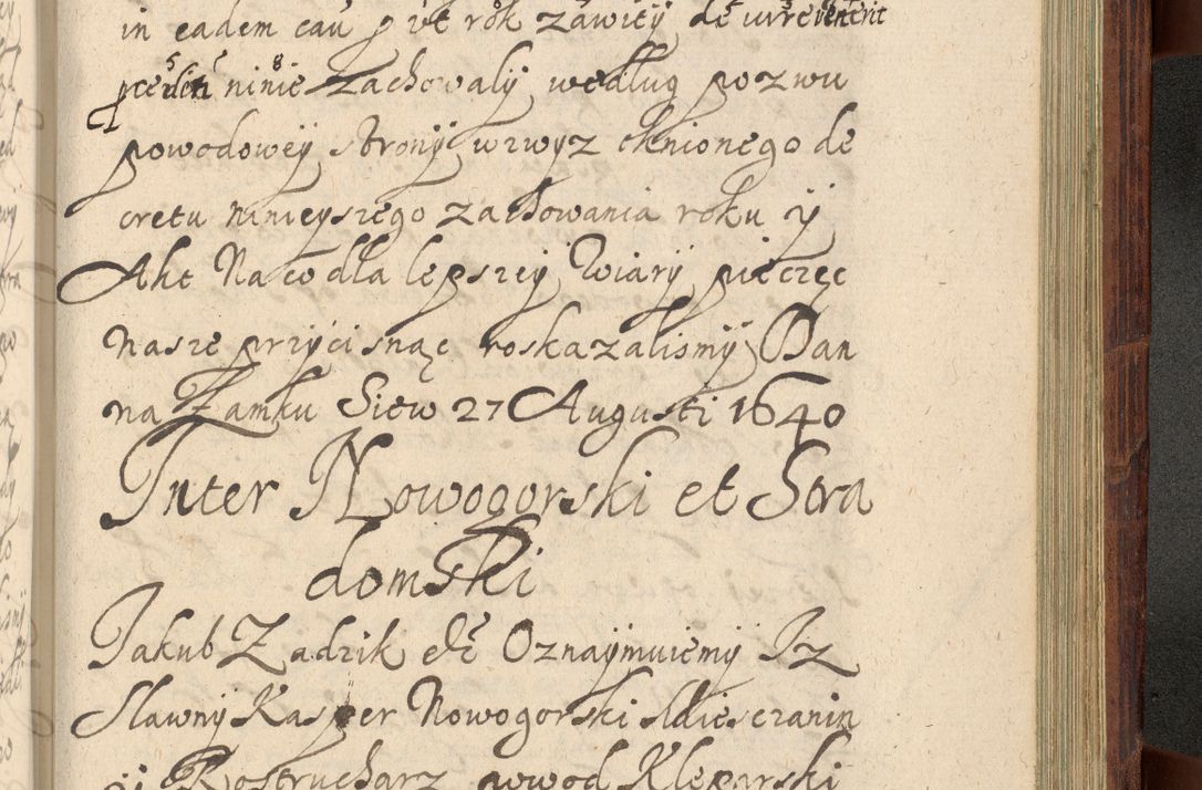 Zdjęcie nr 1222 dla obiektu archiwalnego: Volumen IV. Acta saecularia episcopatus Cracoviensis annorum 1636 - 1641, tum et aliquot mensium secundi sub tempus R. D. Jacobi Zadzik, episcopi Cracoviensis, ducis Severiae conscripta