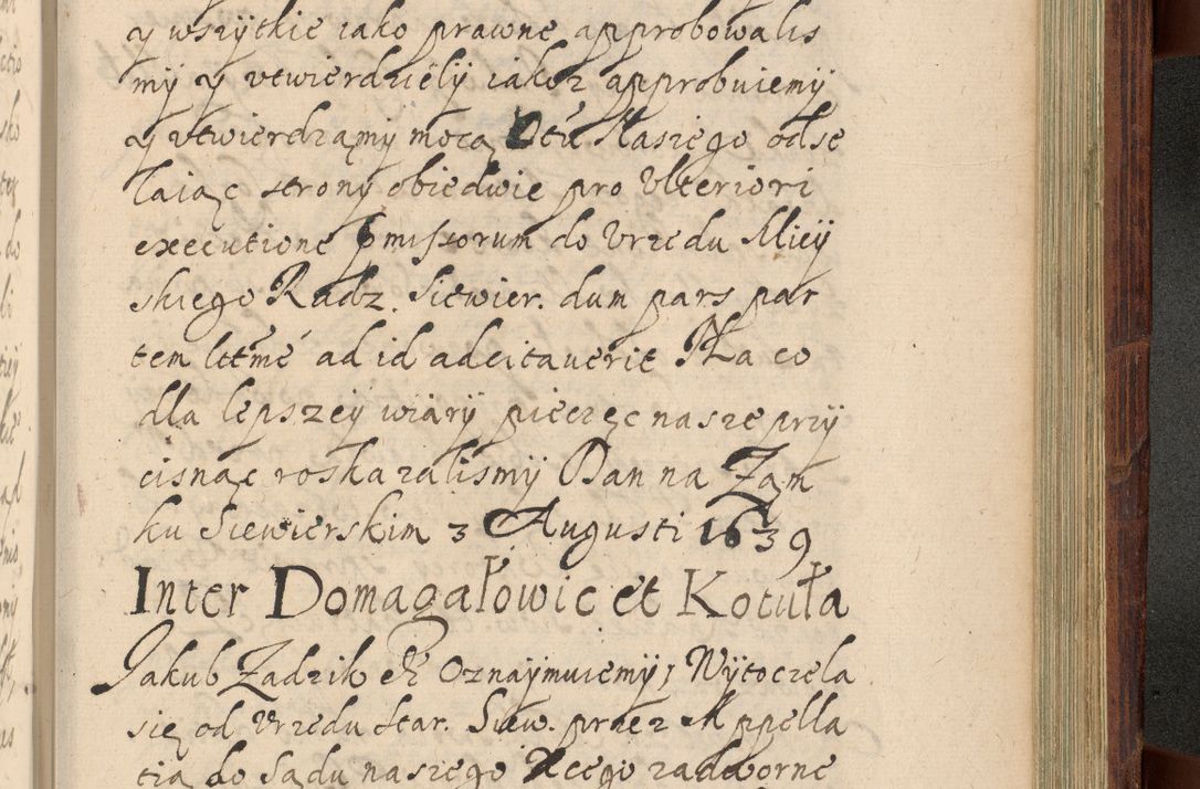 Zdjęcie nr 1212 dla obiektu archiwalnego: Volumen IV. Acta saecularia episcopatus Cracoviensis annorum 1636 - 1641, tum et aliquot mensium secundi sub tempus R. D. Jacobi Zadzik, episcopi Cracoviensis, ducis Severiae conscripta