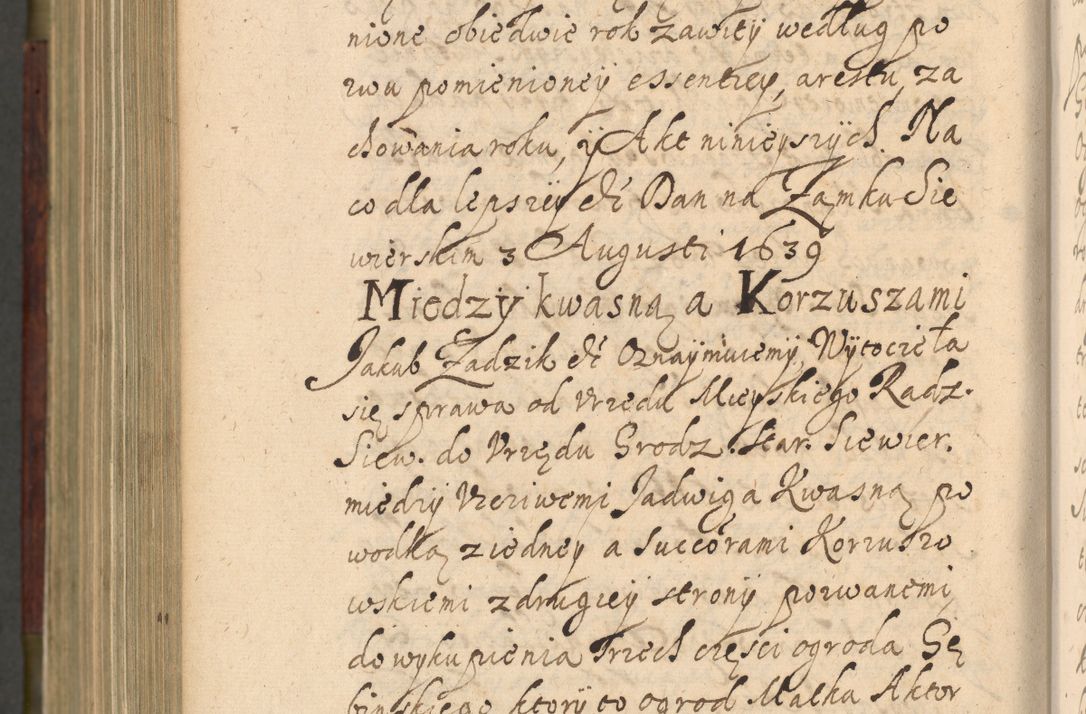 Zdjęcie nr 1209 dla obiektu archiwalnego: Volumen IV. Acta saecularia episcopatus Cracoviensis annorum 1636 - 1641, tum et aliquot mensium secundi sub tempus R. D. Jacobi Zadzik, episcopi Cracoviensis, ducis Severiae conscripta