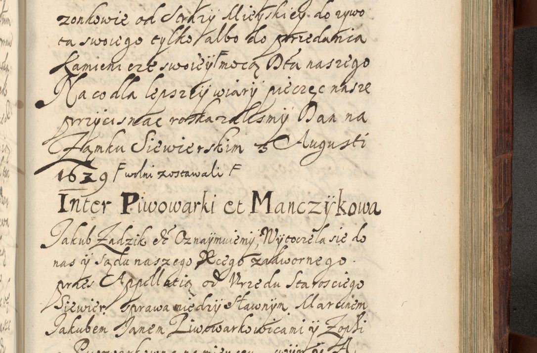Zdjęcie nr 1206 dla obiektu archiwalnego: Volumen IV. Acta saecularia episcopatus Cracoviensis annorum 1636 - 1641, tum et aliquot mensium secundi sub tempus R. D. Jacobi Zadzik, episcopi Cracoviensis, ducis Severiae conscripta