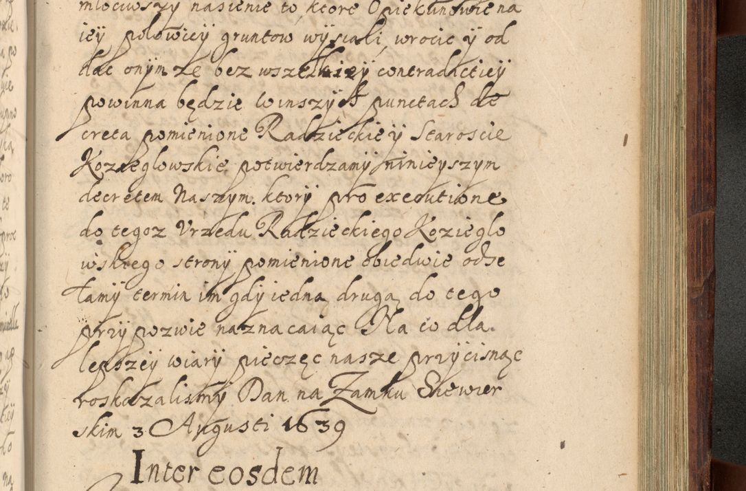 Zdjęcie nr 1196 dla obiektu archiwalnego: Volumen IV. Acta saecularia episcopatus Cracoviensis annorum 1636 - 1641, tum et aliquot mensium secundi sub tempus R. D. Jacobi Zadzik, episcopi Cracoviensis, ducis Severiae conscripta