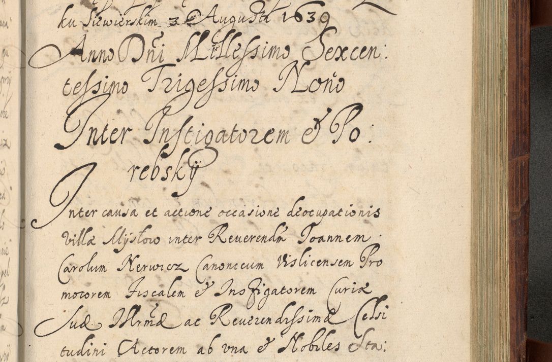 Zdjęcie nr 1190 dla obiektu archiwalnego: Volumen IV. Acta saecularia episcopatus Cracoviensis annorum 1636 - 1641, tum et aliquot mensium secundi sub tempus R. D. Jacobi Zadzik, episcopi Cracoviensis, ducis Severiae conscripta