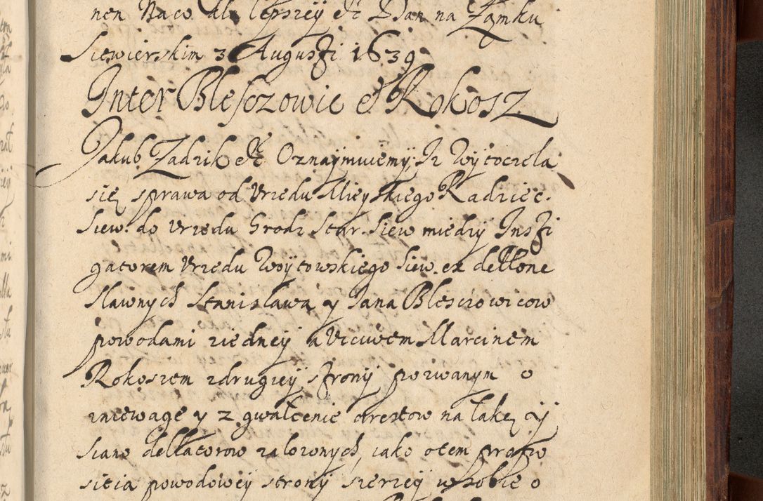 Zdjęcie nr 1184 dla obiektu archiwalnego: Volumen IV. Acta saecularia episcopatus Cracoviensis annorum 1636 - 1641, tum et aliquot mensium secundi sub tempus R. D. Jacobi Zadzik, episcopi Cracoviensis, ducis Severiae conscripta