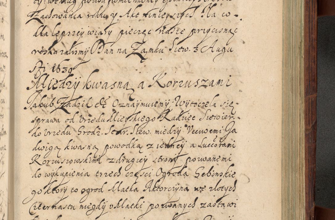 Zdjęcie nr 1176 dla obiektu archiwalnego: Volumen IV. Acta saecularia episcopatus Cracoviensis annorum 1636 - 1641, tum et aliquot mensium secundi sub tempus R. D. Jacobi Zadzik, episcopi Cracoviensis, ducis Severiae conscripta