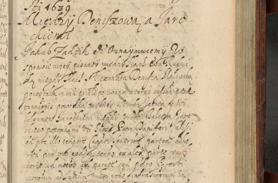 Zdjęcie nr 1154 dla obiektu archiwalnego: Volumen IV. Acta saecularia episcopatus Cracoviensis annorum 1636 - 1641, tum et aliquot mensium secundi sub tempus R. D. Jacobi Zadzik, episcopi Cracoviensis, ducis Severiae conscripta