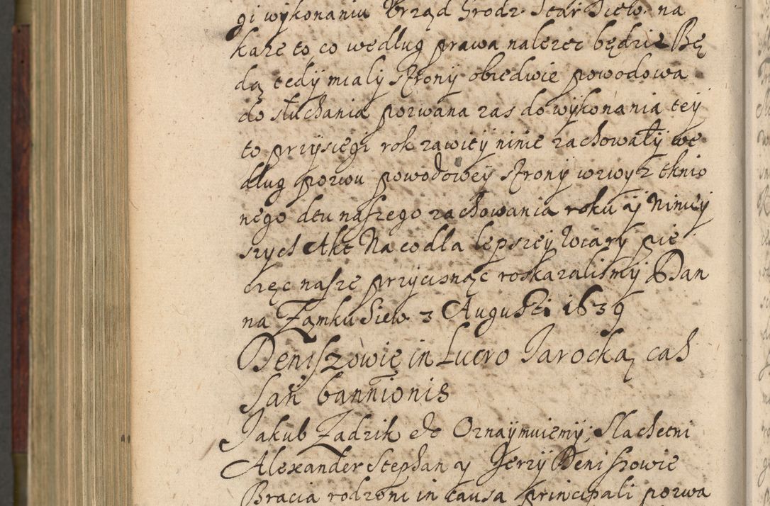 Zdjęcie nr 1145 dla obiektu archiwalnego: Volumen IV. Acta saecularia episcopatus Cracoviensis annorum 1636 - 1641, tum et aliquot mensium secundi sub tempus R. D. Jacobi Zadzik, episcopi Cracoviensis, ducis Severiae conscripta