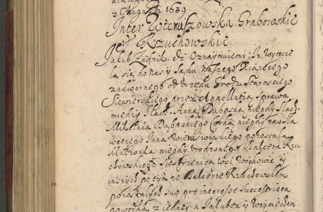 Zdjęcie nr 1139 dla obiektu archiwalnego: Volumen IV. Acta saecularia episcopatus Cracoviensis annorum 1636 - 1641, tum et aliquot mensium secundi sub tempus R. D. Jacobi Zadzik, episcopi Cracoviensis, ducis Severiae conscripta