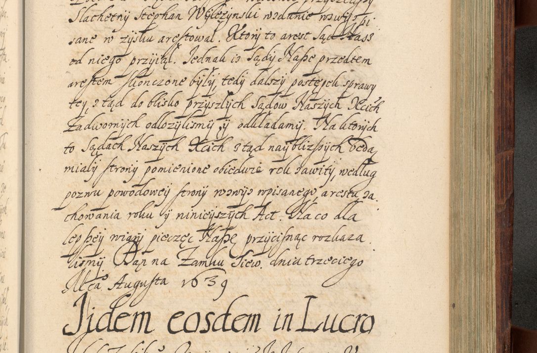 Zdjęcie nr 1114 dla obiektu archiwalnego: Volumen IV. Acta saecularia episcopatus Cracoviensis annorum 1636 - 1641, tum et aliquot mensium secundi sub tempus R. D. Jacobi Zadzik, episcopi Cracoviensis, ducis Severiae conscripta