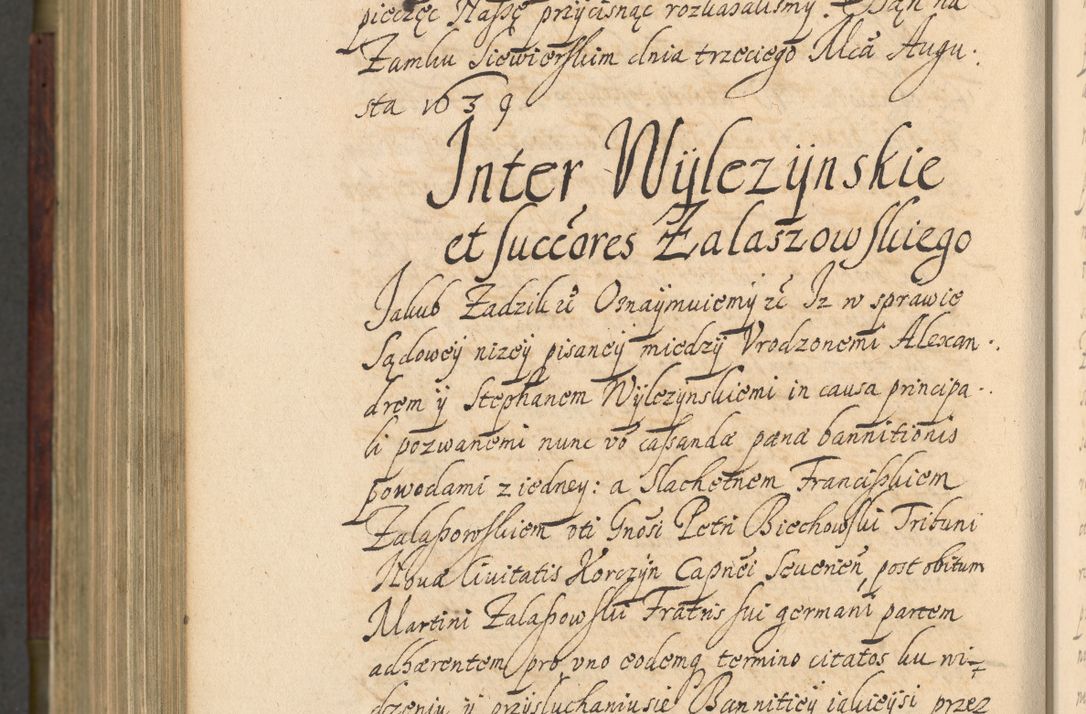 Zdjęcie nr 1103 dla obiektu archiwalnego: Volumen IV. Acta saecularia episcopatus Cracoviensis annorum 1636 - 1641, tum et aliquot mensium secundi sub tempus R. D. Jacobi Zadzik, episcopi Cracoviensis, ducis Severiae conscripta