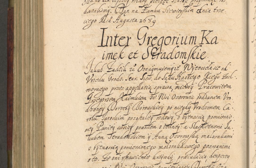 Zdjęcie nr 1099 dla obiektu archiwalnego: Volumen IV. Acta saecularia episcopatus Cracoviensis annorum 1636 - 1641, tum et aliquot mensium secundi sub tempus R. D. Jacobi Zadzik, episcopi Cracoviensis, ducis Severiae conscripta