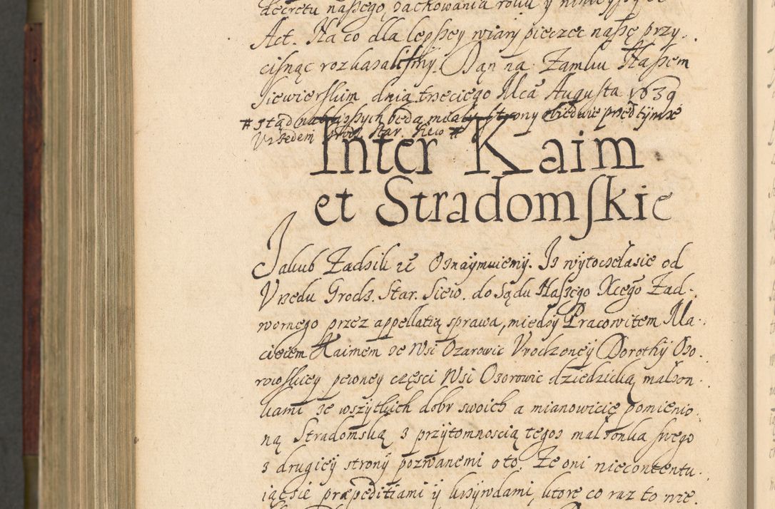 Zdjęcie nr 1097 dla obiektu archiwalnego: Volumen IV. Acta saecularia episcopatus Cracoviensis annorum 1636 - 1641, tum et aliquot mensium secundi sub tempus R. D. Jacobi Zadzik, episcopi Cracoviensis, ducis Severiae conscripta