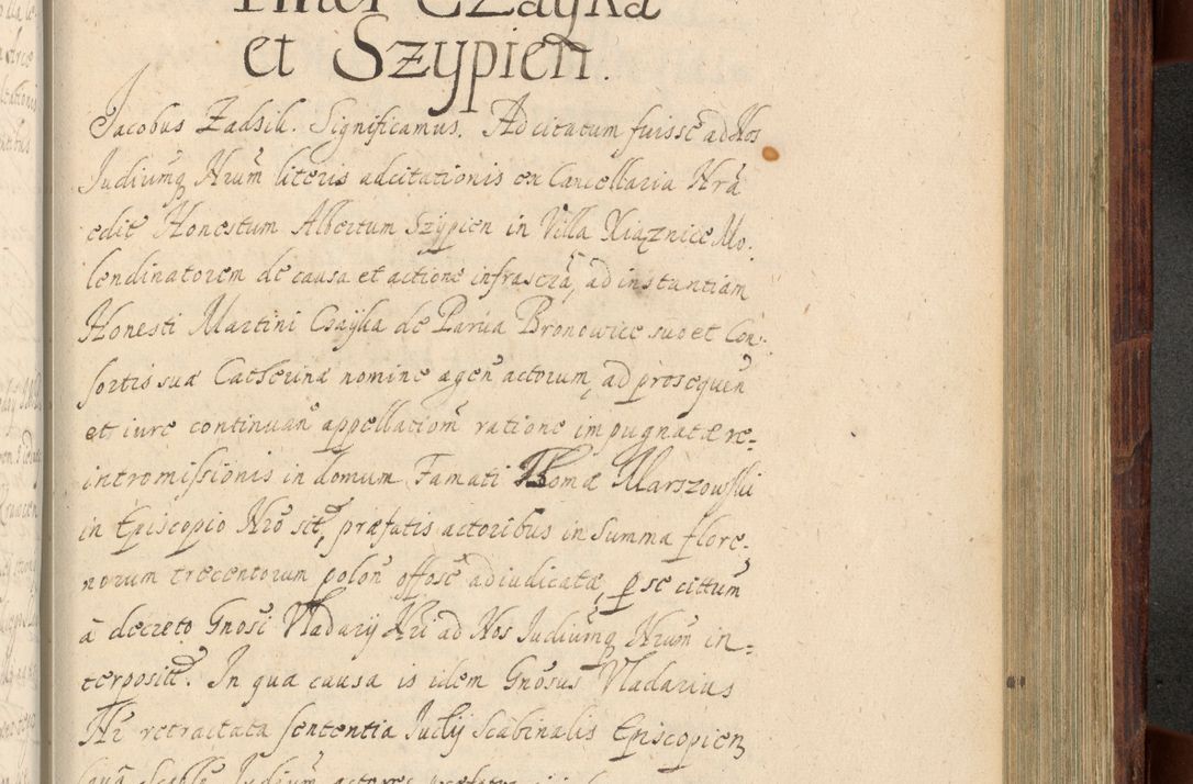 Zdjęcie nr 1084 dla obiektu archiwalnego: Volumen IV. Acta saecularia episcopatus Cracoviensis annorum 1636 - 1641, tum et aliquot mensium secundi sub tempus R. D. Jacobi Zadzik, episcopi Cracoviensis, ducis Severiae conscripta