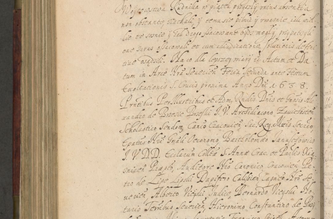 Zdjęcie nr 1081 dla obiektu archiwalnego: Volumen IV. Acta saecularia episcopatus Cracoviensis annorum 1636 - 1641, tum et aliquot mensium secundi sub tempus R. D. Jacobi Zadzik, episcopi Cracoviensis, ducis Severiae conscripta
