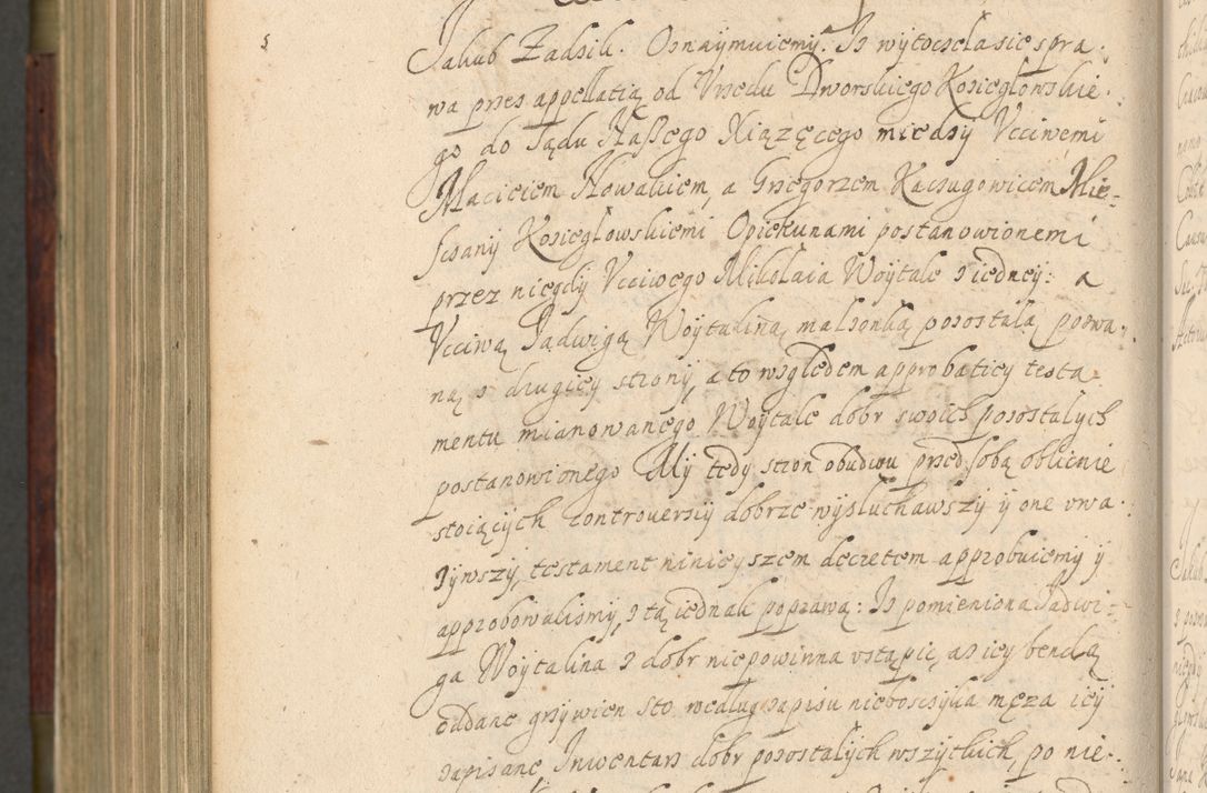 Zdjęcie nr 1037 dla obiektu archiwalnego: Volumen IV. Acta saecularia episcopatus Cracoviensis annorum 1636 - 1641, tum et aliquot mensium secundi sub tempus R. D. Jacobi Zadzik, episcopi Cracoviensis, ducis Severiae conscripta