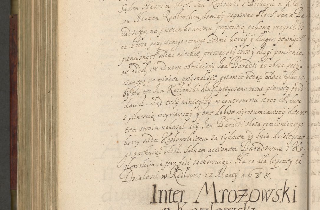 Zdjęcie nr 1019 dla obiektu archiwalnego: Volumen IV. Acta saecularia episcopatus Cracoviensis annorum 1636 - 1641, tum et aliquot mensium secundi sub tempus R. D. Jacobi Zadzik, episcopi Cracoviensis, ducis Severiae conscripta