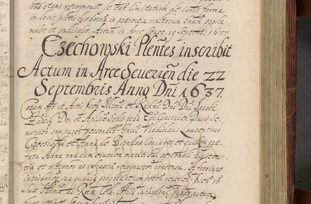 Zdjęcie nr 1016 dla obiektu archiwalnego: Volumen IV. Acta saecularia episcopatus Cracoviensis annorum 1636 - 1641, tum et aliquot mensium secundi sub tempus R. D. Jacobi Zadzik, episcopi Cracoviensis, ducis Severiae conscripta