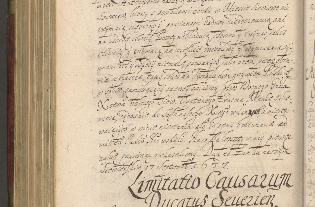 Zdjęcie nr 1015 dla obiektu archiwalnego: Volumen IV. Acta saecularia episcopatus Cracoviensis annorum 1636 - 1641, tum et aliquot mensium secundi sub tempus R. D. Jacobi Zadzik, episcopi Cracoviensis, ducis Severiae conscripta