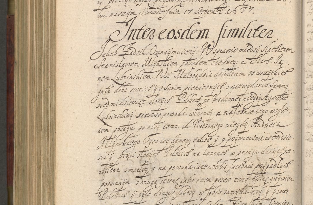 Zdjęcie nr 1013 dla obiektu archiwalnego: Volumen IV. Acta saecularia episcopatus Cracoviensis annorum 1636 - 1641, tum et aliquot mensium secundi sub tempus R. D. Jacobi Zadzik, episcopi Cracoviensis, ducis Severiae conscripta