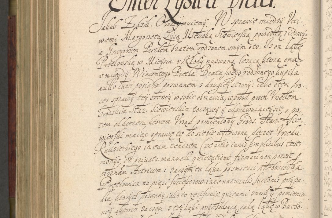 Zdjęcie nr 1005 dla obiektu archiwalnego: Volumen IV. Acta saecularia episcopatus Cracoviensis annorum 1636 - 1641, tum et aliquot mensium secundi sub tempus R. D. Jacobi Zadzik, episcopi Cracoviensis, ducis Severiae conscripta