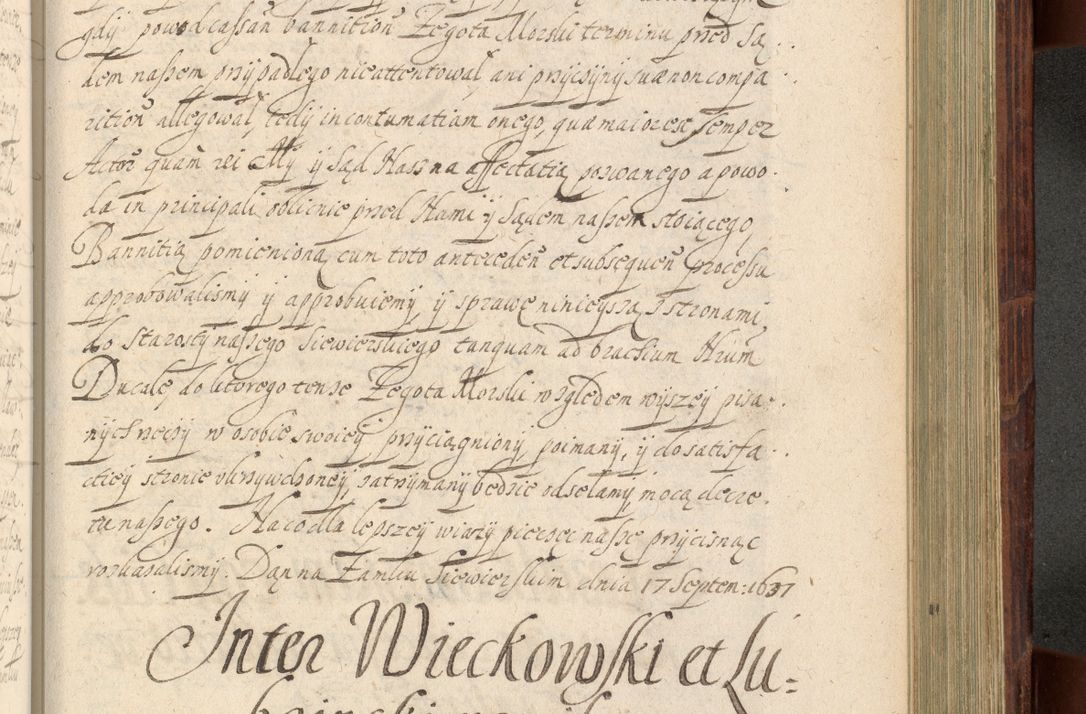 Zdjęcie nr 1002 dla obiektu archiwalnego: Volumen IV. Acta saecularia episcopatus Cracoviensis annorum 1636 - 1641, tum et aliquot mensium secundi sub tempus R. D. Jacobi Zadzik, episcopi Cracoviensis, ducis Severiae conscripta