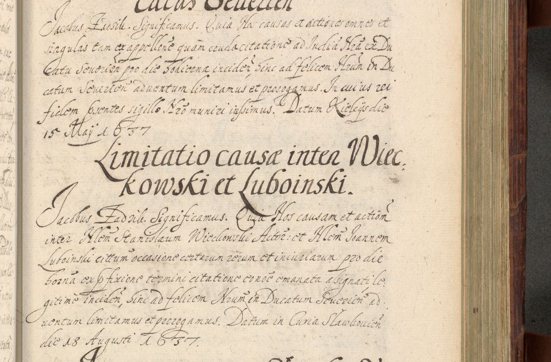 Zdjęcie nr 984 dla obiektu archiwalnego: Volumen IV. Acta saecularia episcopatus Cracoviensis annorum 1636 - 1641, tum et aliquot mensium secundi sub tempus R. D. Jacobi Zadzik, episcopi Cracoviensis, ducis Severiae conscripta