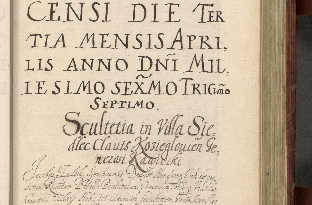 Zdjęcie nr 980 dla obiektu archiwalnego: Volumen IV. Acta saecularia episcopatus Cracoviensis annorum 1636 - 1641, tum et aliquot mensium secundi sub tempus R. D. Jacobi Zadzik, episcopi Cracoviensis, ducis Severiae conscripta