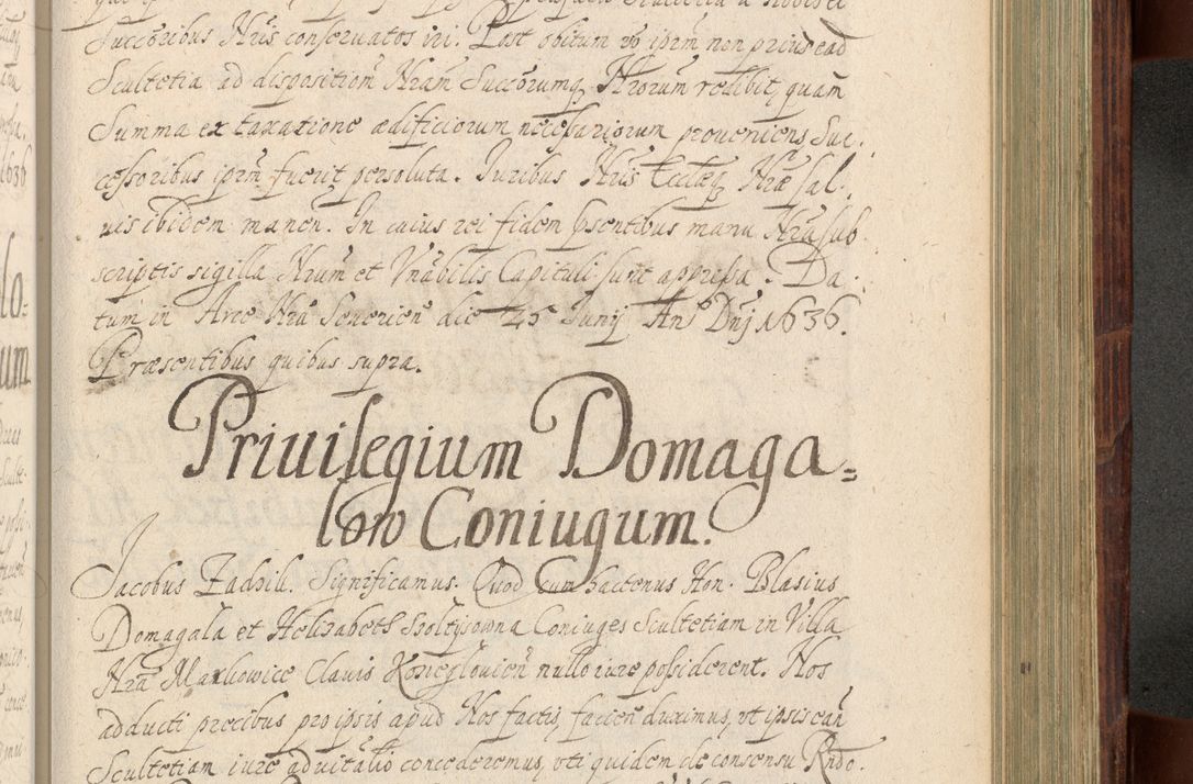 Zdjęcie nr 970 dla obiektu archiwalnego: Volumen IV. Acta saecularia episcopatus Cracoviensis annorum 1636 - 1641, tum et aliquot mensium secundi sub tempus R. D. Jacobi Zadzik, episcopi Cracoviensis, ducis Severiae conscripta