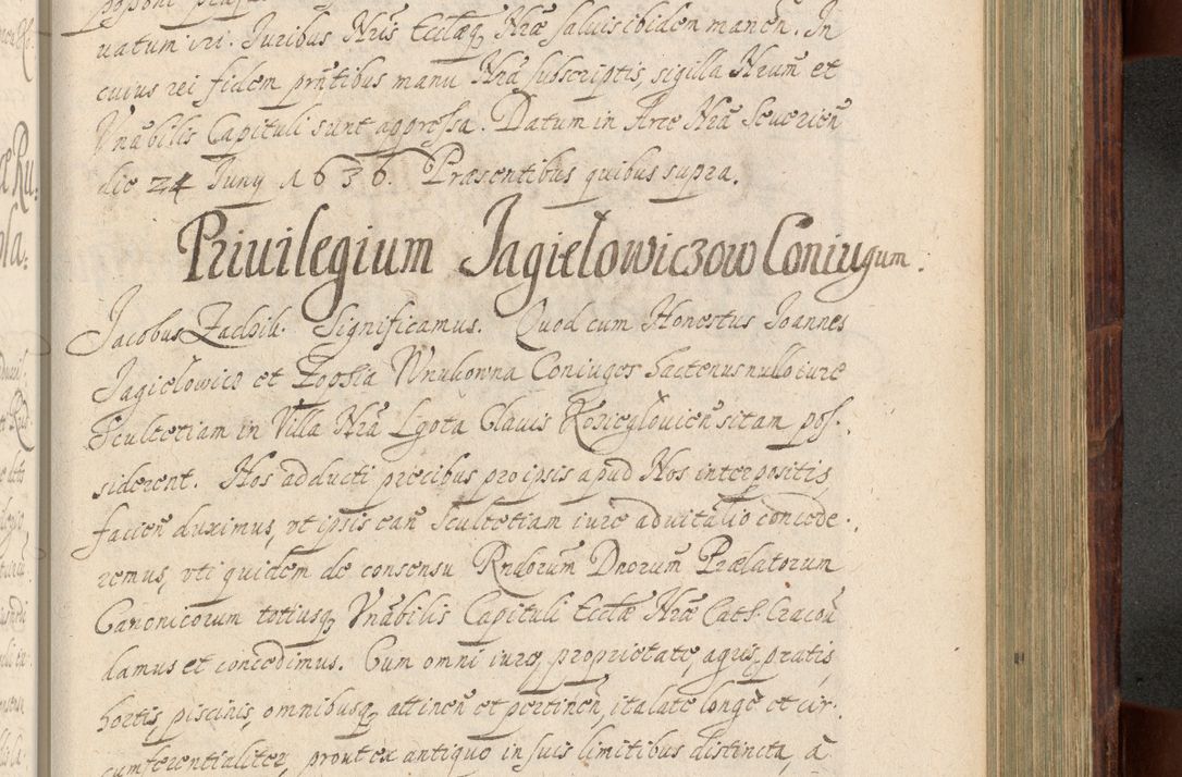 Zdjęcie nr 966 dla obiektu archiwalnego: Volumen IV. Acta saecularia episcopatus Cracoviensis annorum 1636 - 1641, tum et aliquot mensium secundi sub tempus R. D. Jacobi Zadzik, episcopi Cracoviensis, ducis Severiae conscripta
