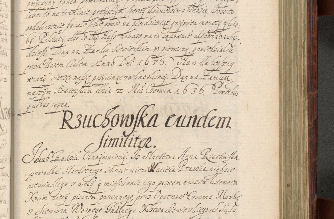 Zdjęcie nr 956 dla obiektu archiwalnego: Volumen IV. Acta saecularia episcopatus Cracoviensis annorum 1636 - 1641, tum et aliquot mensium secundi sub tempus R. D. Jacobi Zadzik, episcopi Cracoviensis, ducis Severiae conscripta