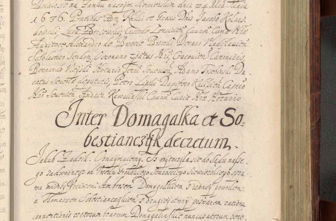 Zdjęcie nr 940 dla obiektu archiwalnego: Volumen IV. Acta saecularia episcopatus Cracoviensis annorum 1636 - 1641, tum et aliquot mensium secundi sub tempus R. D. Jacobi Zadzik, episcopi Cracoviensis, ducis Severiae conscripta