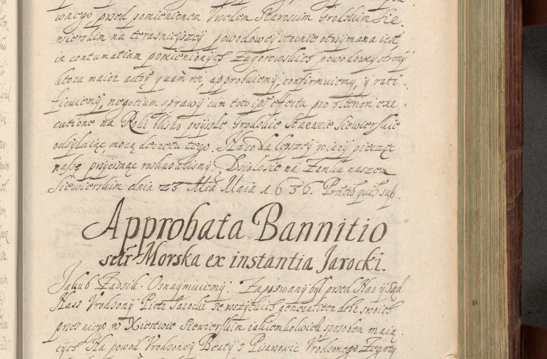Zdjęcie nr 936 dla obiektu archiwalnego: Volumen IV. Acta saecularia episcopatus Cracoviensis annorum 1636 - 1641, tum et aliquot mensium secundi sub tempus R. D. Jacobi Zadzik, episcopi Cracoviensis, ducis Severiae conscripta